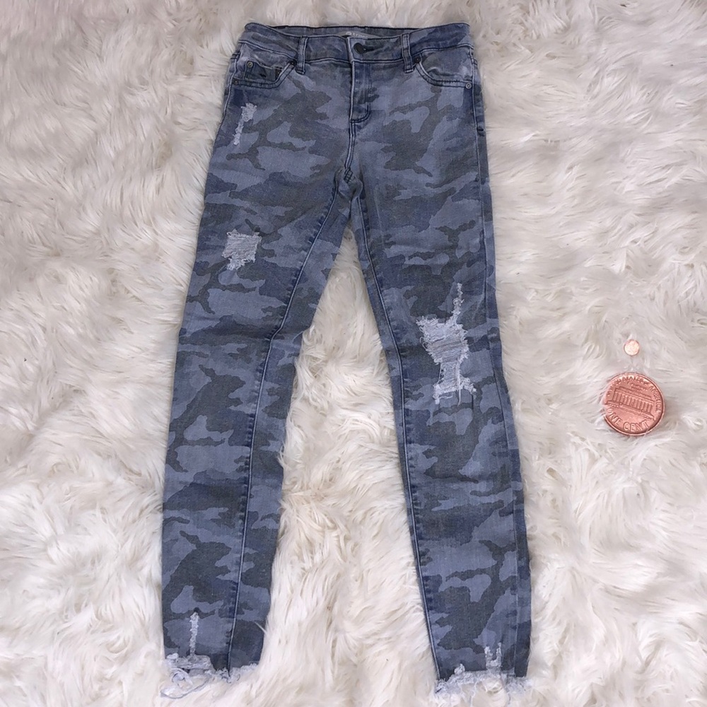 Blue Camo Jeans